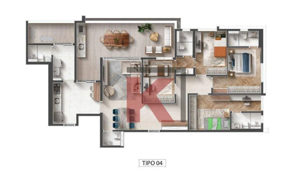 Apartamento, 3 quartos, 147 m² - Foto 4