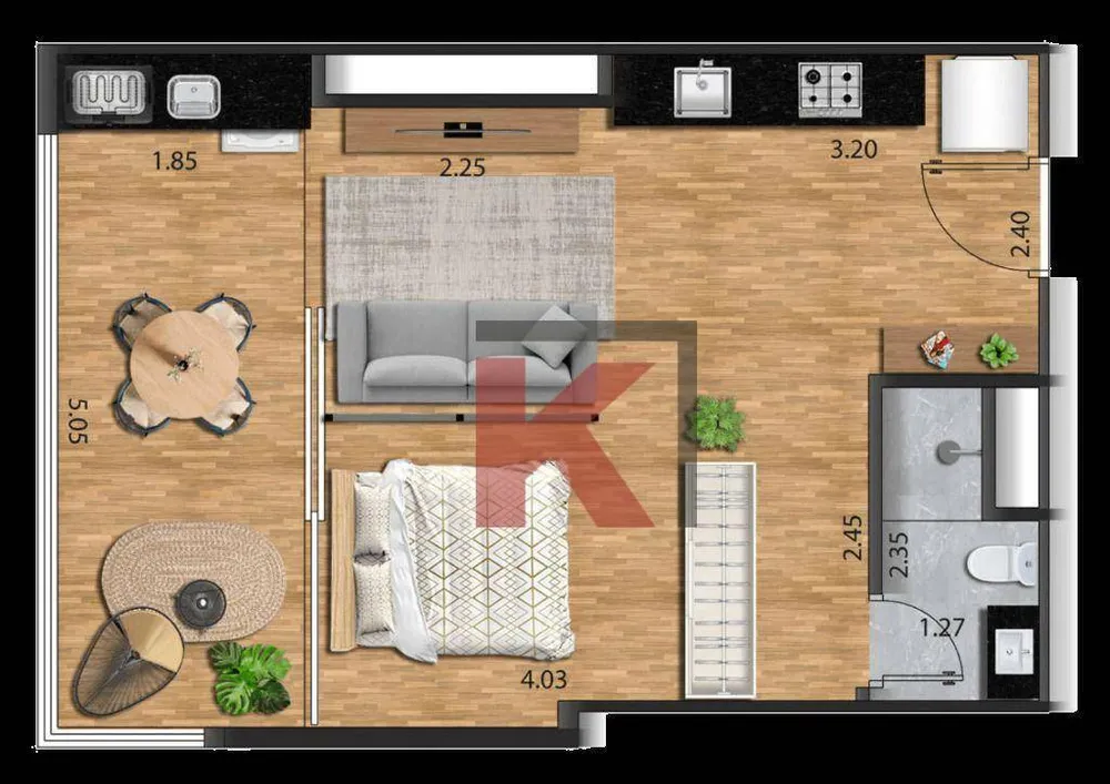 Apartamento, 2 quartos, 70 m² - Foto 3