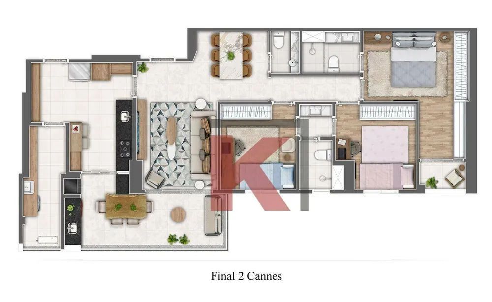 Apartamento, 3 quartos, 116 m² - Foto 4