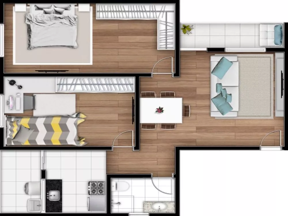 Apartamento, 2 quartos, 57 m² - Foto 8