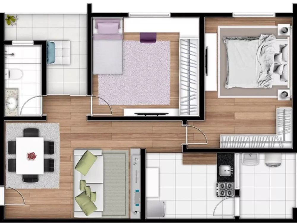 Apartamento, 2 quartos, 57 m² - Foto 7