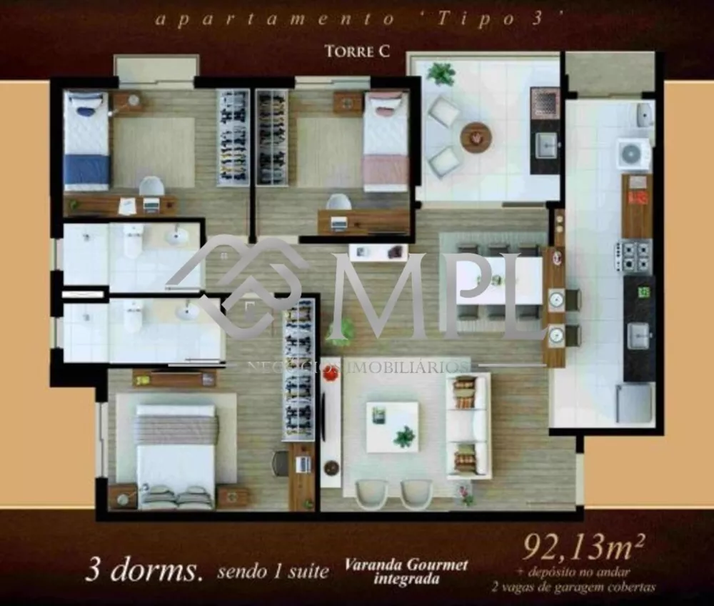 Apartamento à venda com 3 quartos, 164m² - Foto 11