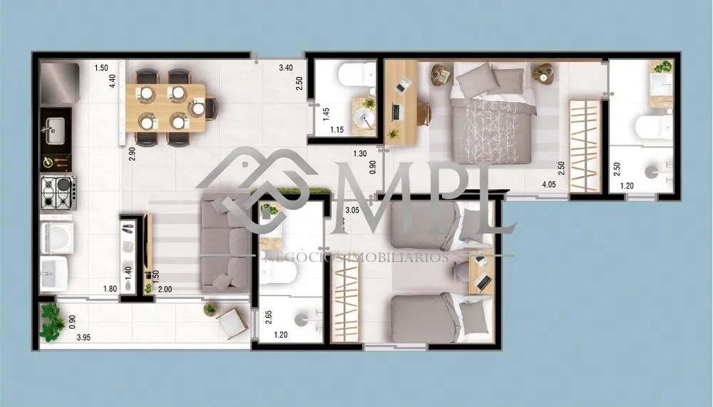 Apartamento, 3 quartos, 103 m² - Foto 9