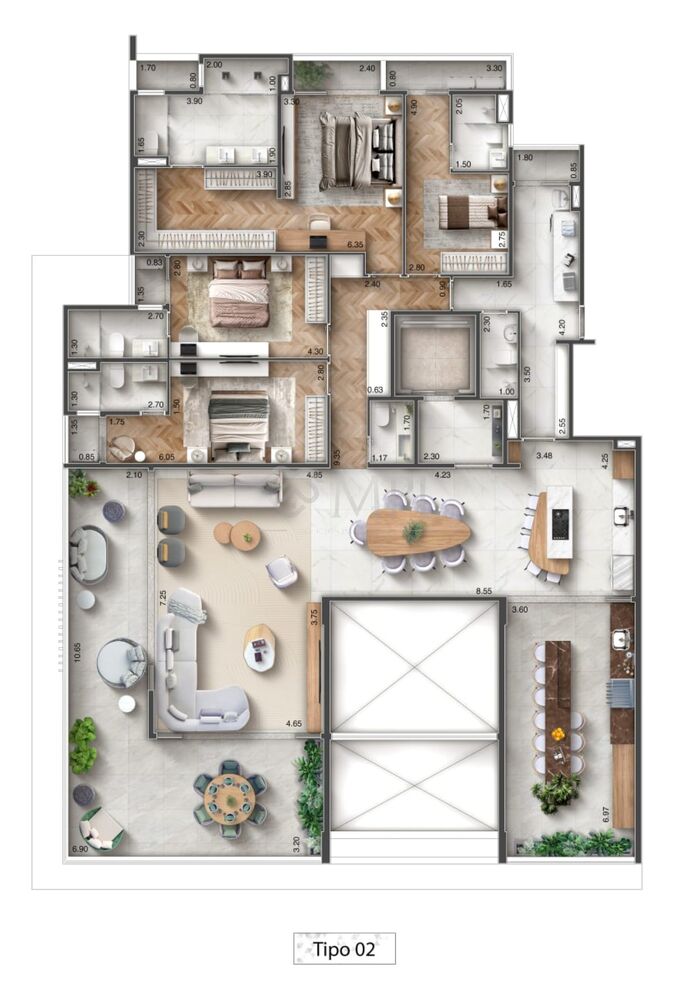 Apartamento, 4 quartos, 276 m² - Foto 16