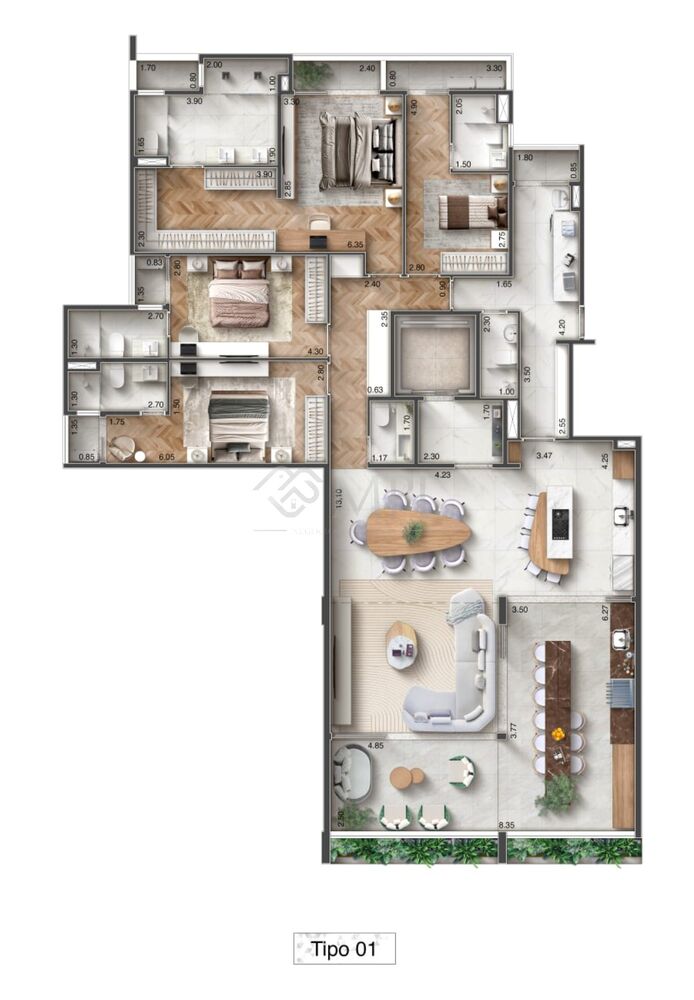 Apartamento, 4 quartos, 225 m² - Foto 11
