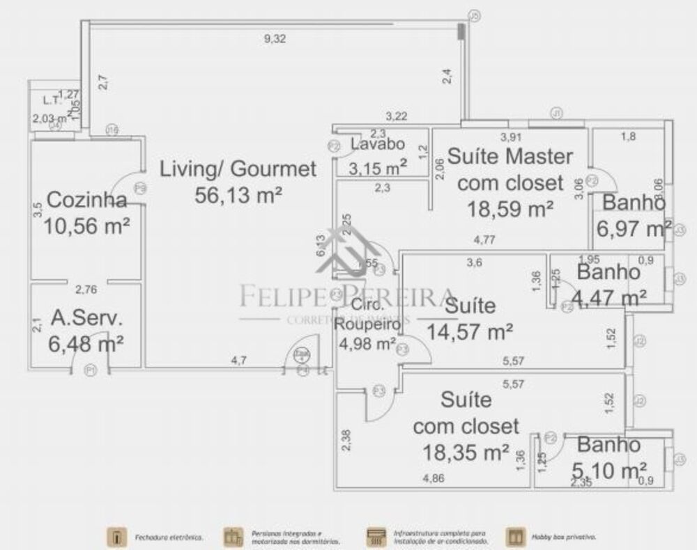 Apartamento, 3 quartos, 155 m² - Foto 6