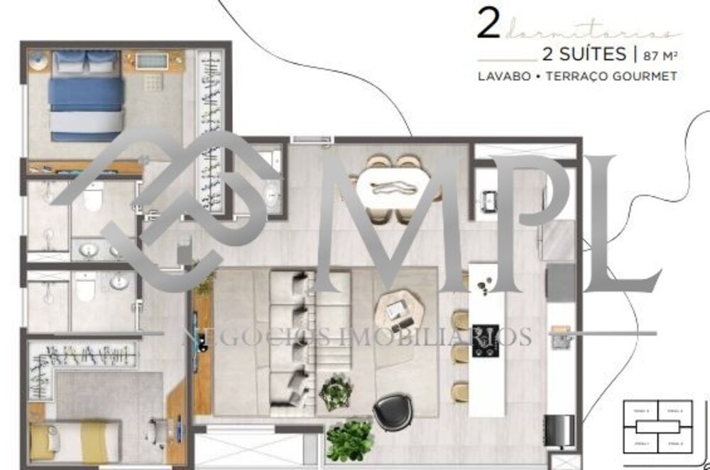 Apartamento, 3 quartos, 87 m² - Foto 11