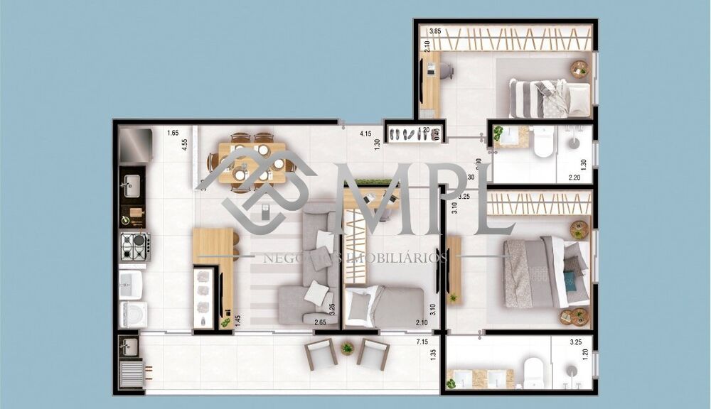 Apartamento, 2 quartos, 57 m² - Foto 6