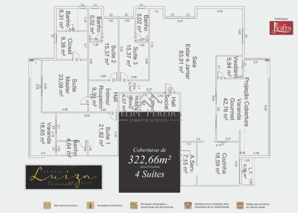 Apartamento à venda com 3 quartos, 155m² - Foto 4