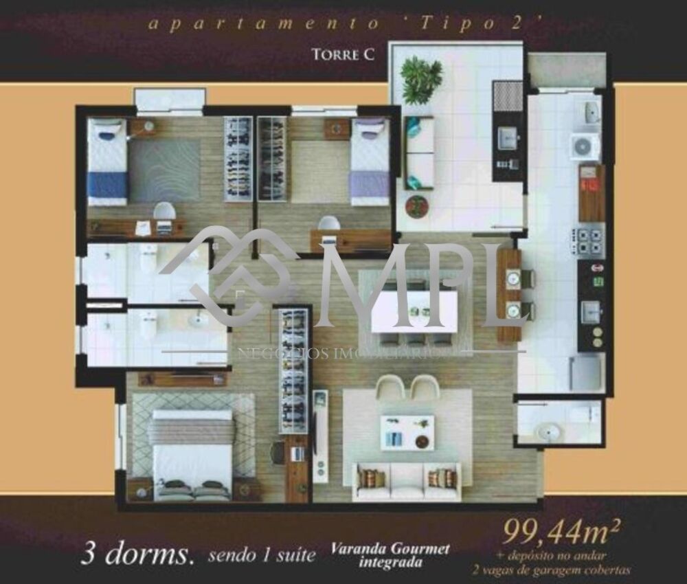 Apartamento, 3 quartos, 104 m² - Foto 5