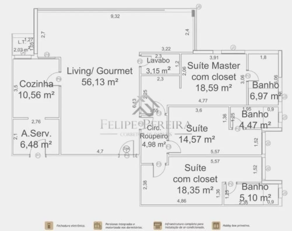 Apartamento, 3 quartos, 155 m² - Foto 12
