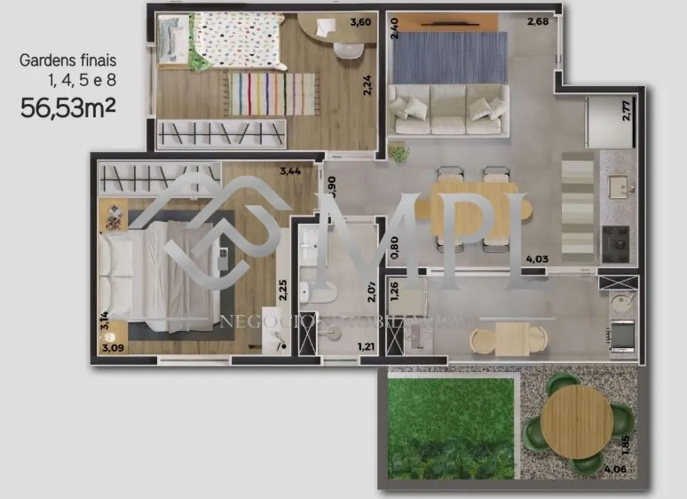 Apartamento, 2 quartos, 56 m² - Foto 12