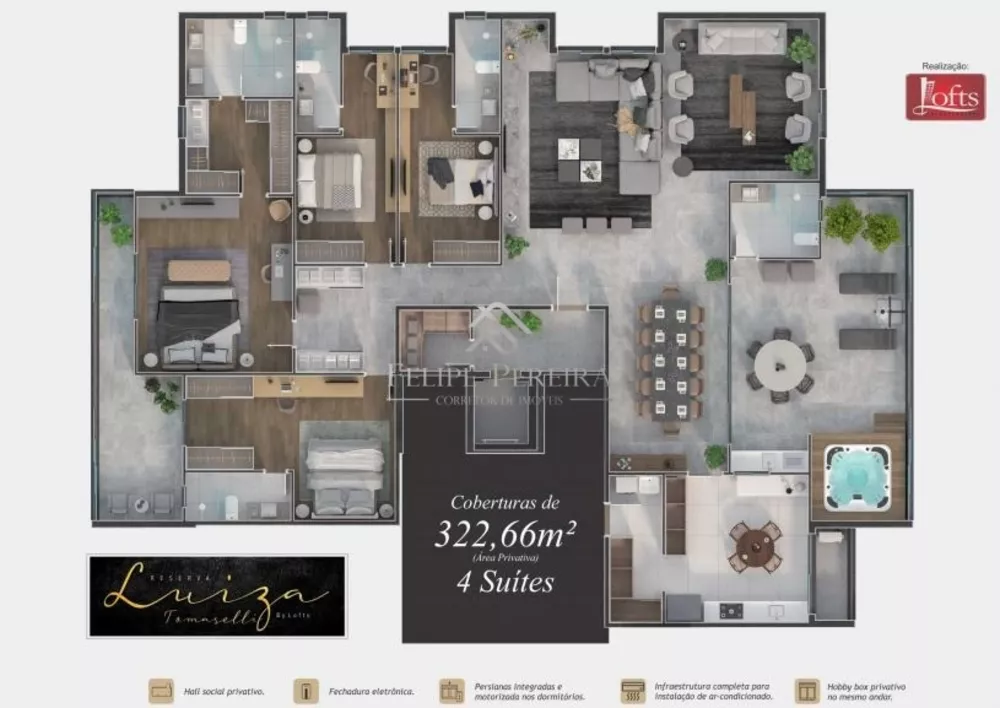 Apartamento, 3 quartos, 155 m² - Foto 2