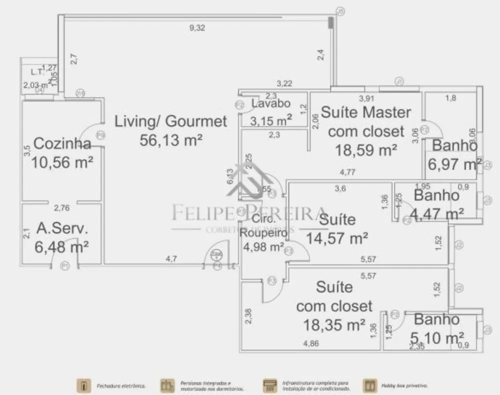 Apartamento, 3 quartos, 155 m² - Foto 7