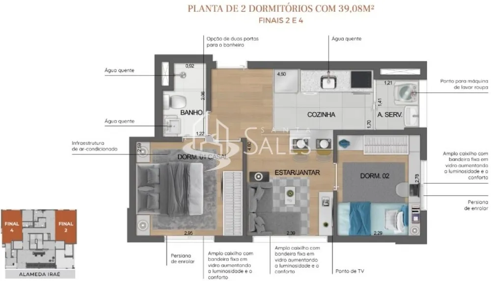 Apartamento, 2 quartos, 38 m² - Foto 11