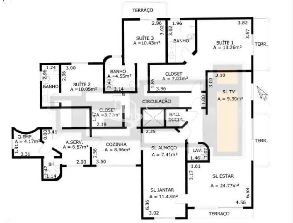 Apartamento, 4 quartos, 206 m² - Foto 6