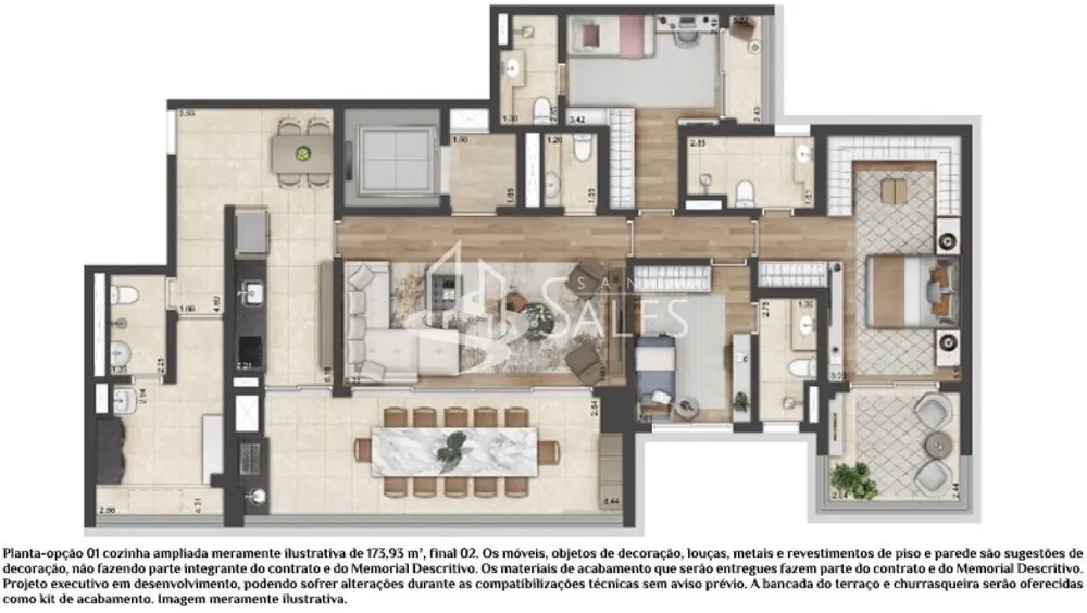 Apartamento, 3 quartos, 173 m² - Foto 12