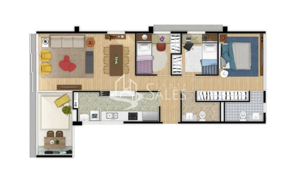 Apartamento, 3 quartos, 84 m² - Foto 11