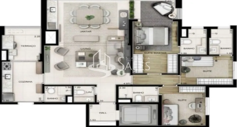 Apartamento, 3 quartos, 93 m² - Foto 7