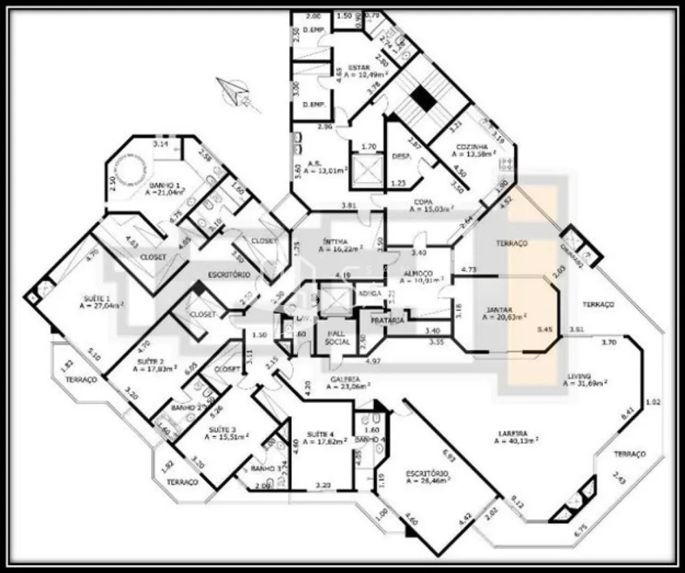 Apartamento, 4 quartos, 640 m² - Foto 2