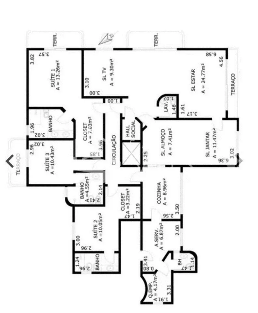 Apartamento, 4 quartos, 206 m² - Foto 2