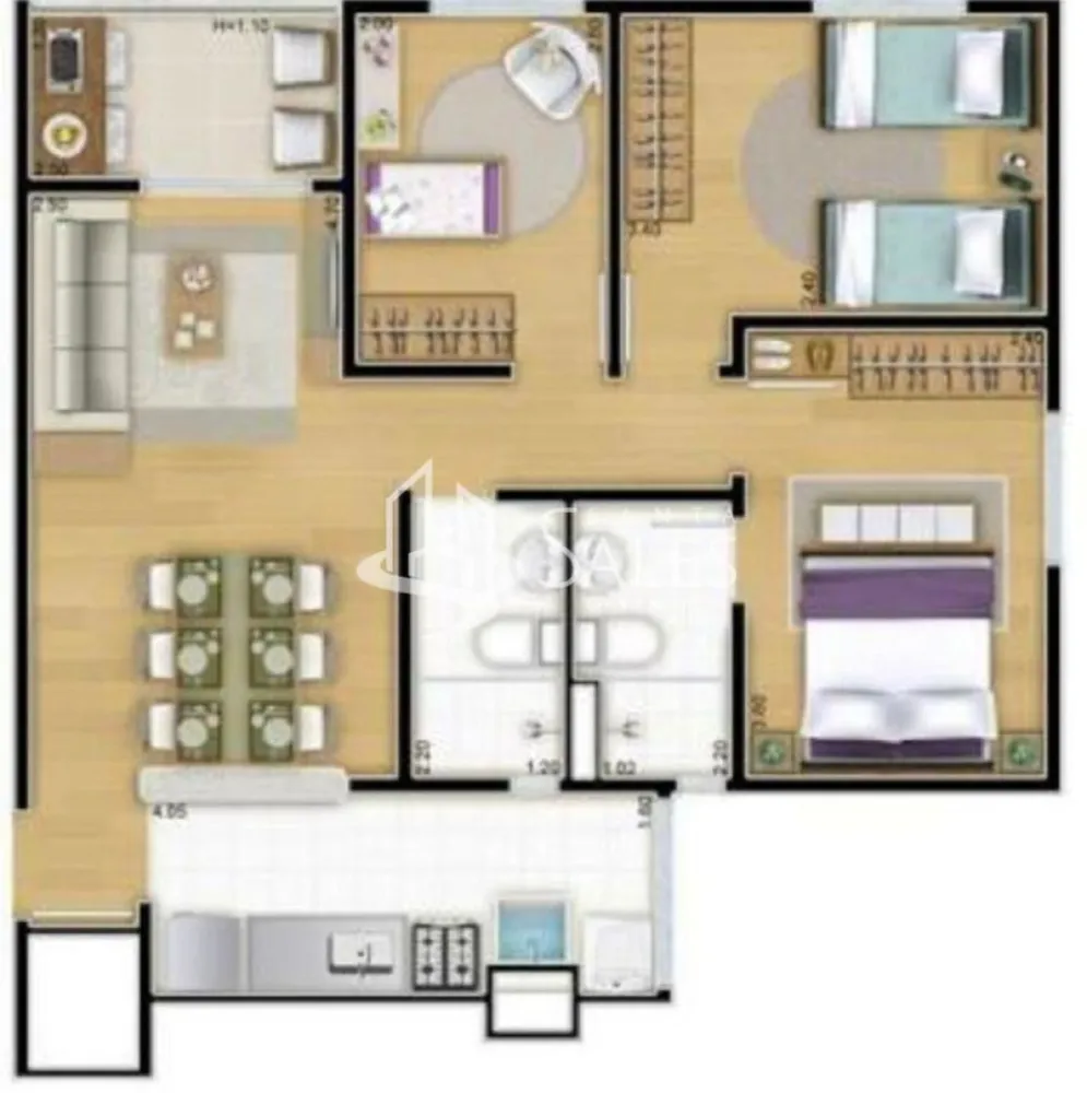 Kitnet-Studio, 65 m² - Foto 16
