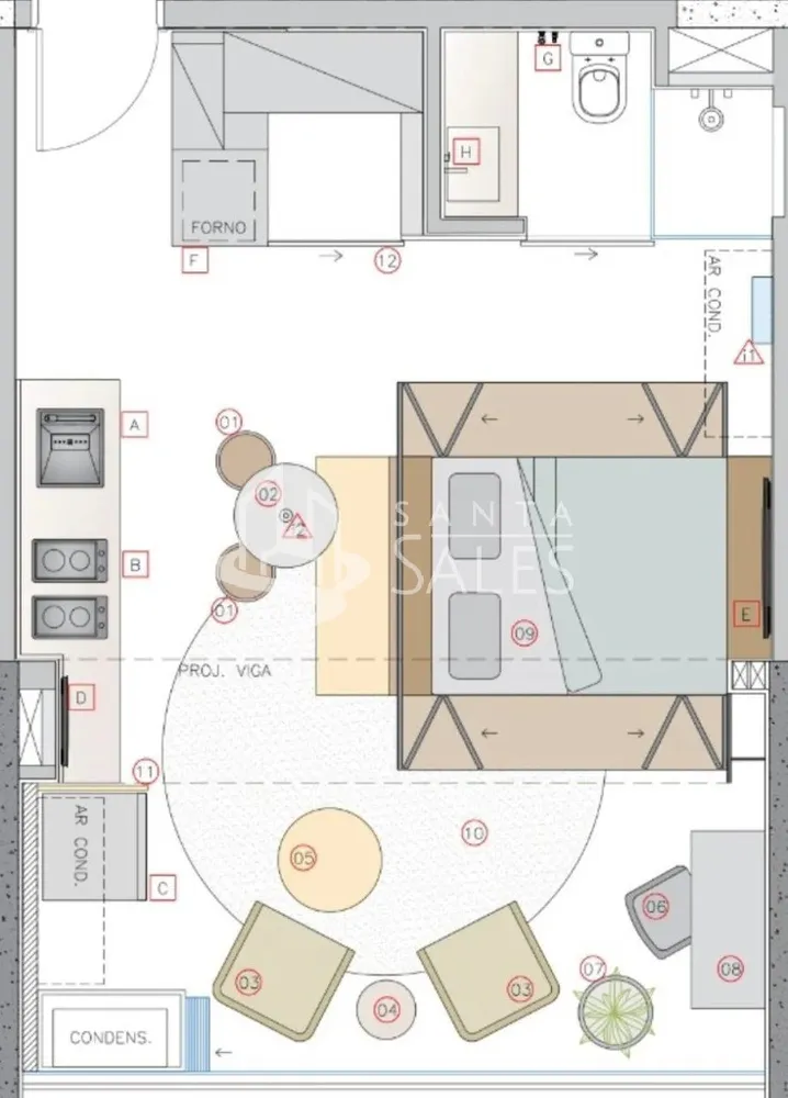 Apartamento, 1 quarto, 44 m² - Foto 14