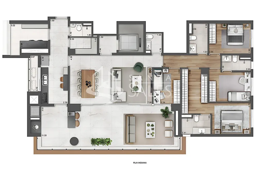 Apartamento, 4 quartos, 205 m² - Foto 7