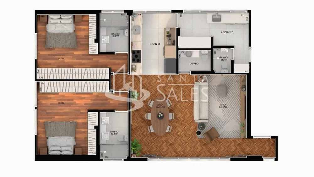 Apartamento, 2 quartos, 113 m² - Foto 3