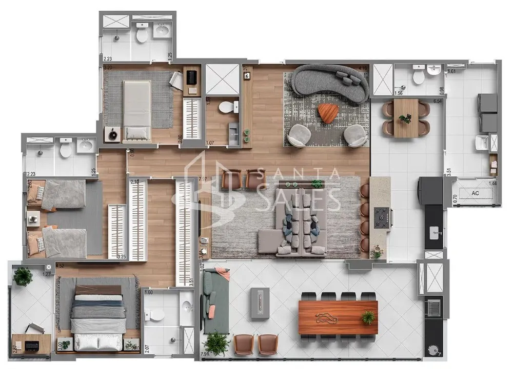 Apartamento, 3 quartos, 141 m² - Foto 14