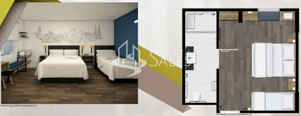 Apartamento, 1 quarto, 24 m² - Foto 1