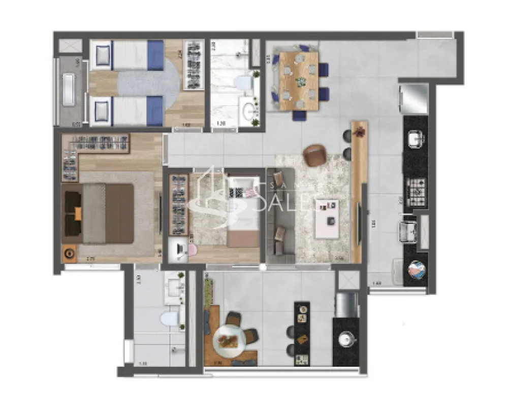 Apartamento, 3 quartos, 79 m² - Foto 12
