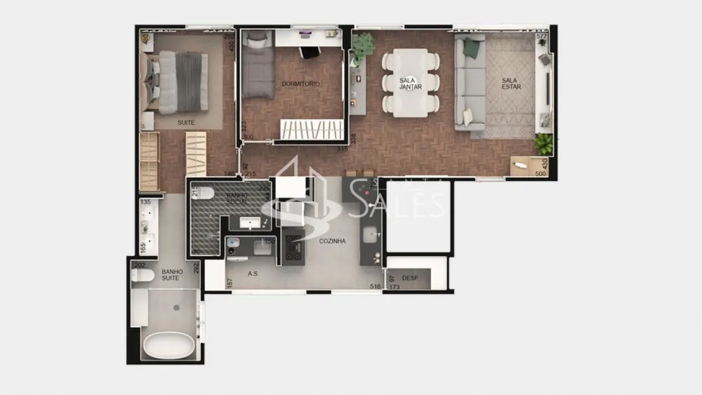 Apartamento, 2 quartos, 90 m² - Foto 3