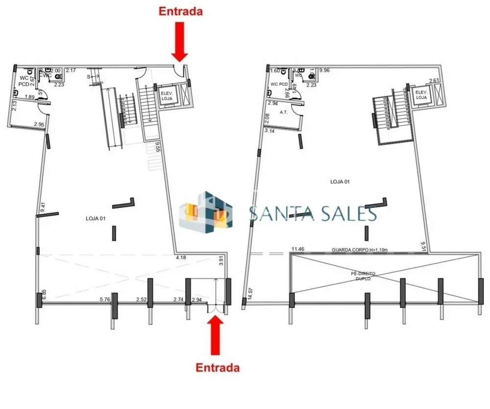Loja-Salão, 78 m² - Foto 6