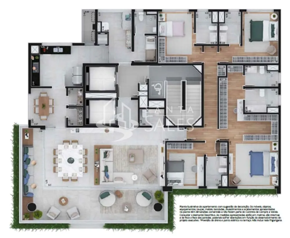 Apartamento, 4 quartos, 276 m² - Foto 1