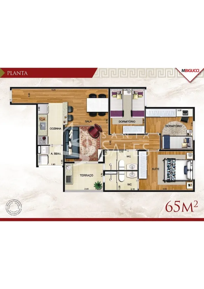 Apartamento, 3 quartos, 71 m² - Foto 7