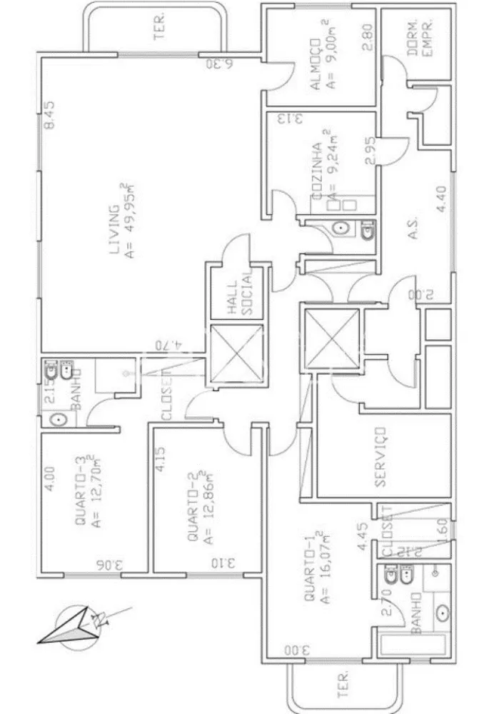 Apartamento, 3 quartos, 200 m² - Foto 4