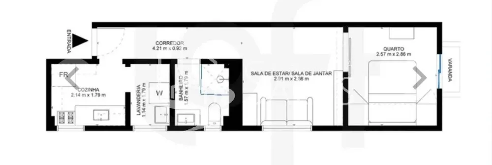 Apartamento, 1 quarto, 33 m² - Foto 11