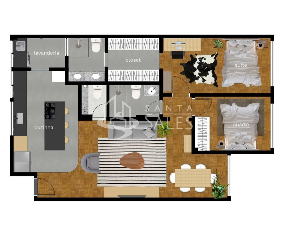 Apartamento, 2 quartos, 85 m² - Foto 16