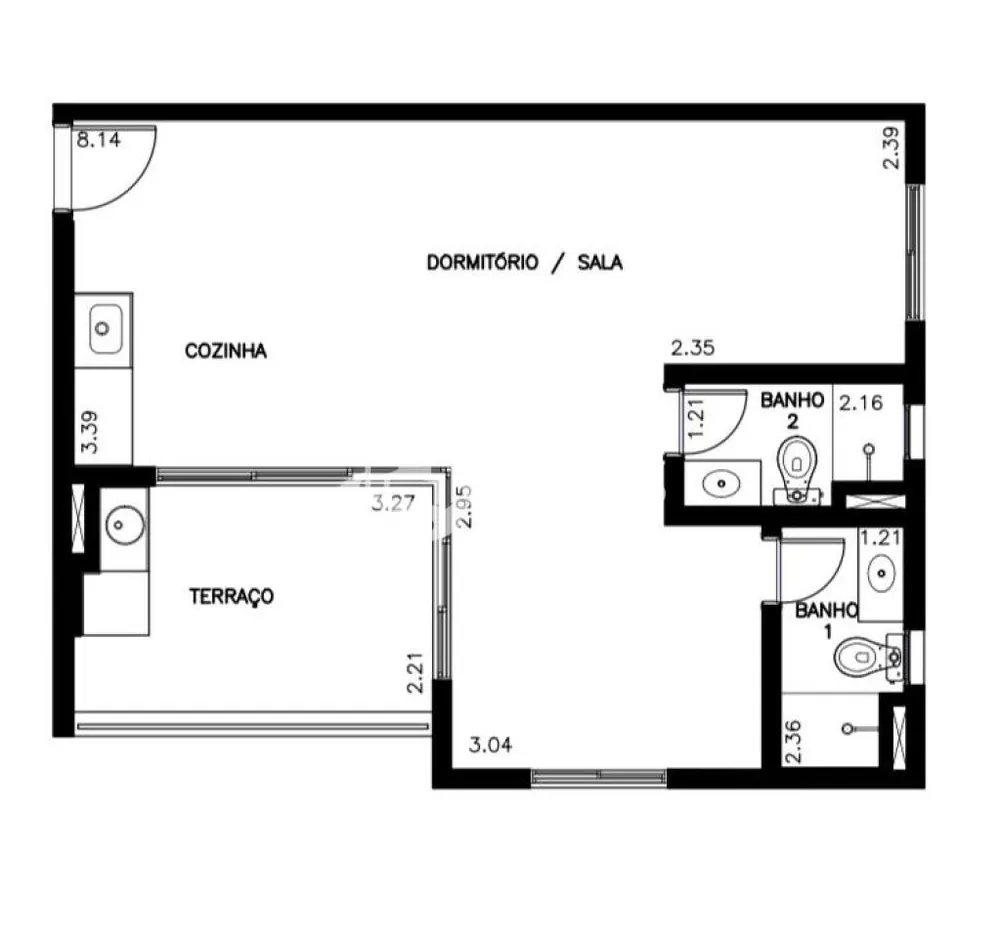 Apartamento, 2 quartos, 53 m² - Foto 2