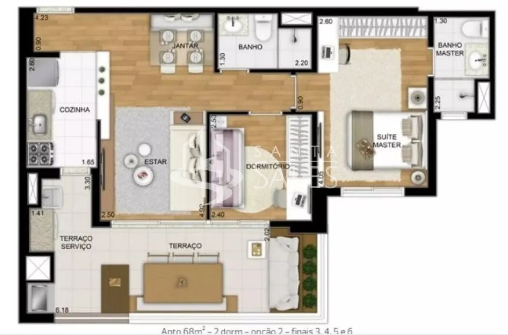 Apartamento, 1 quarto, 32 m² - Foto 16