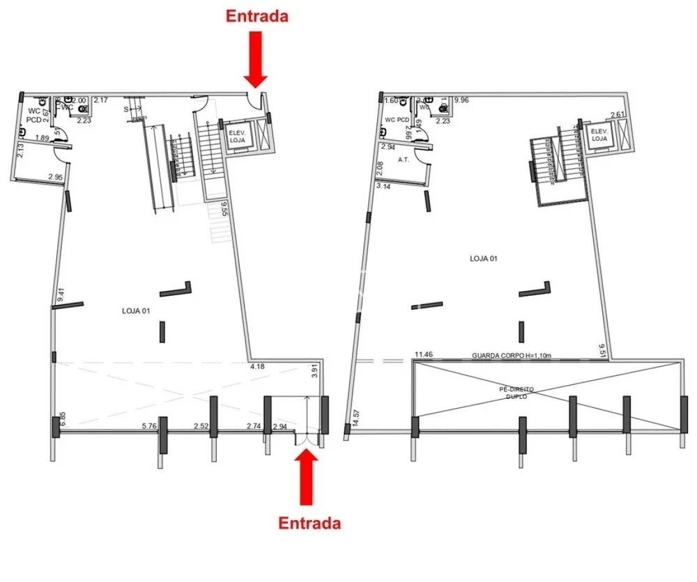 Loja-Salão, 78 m² - Foto 2