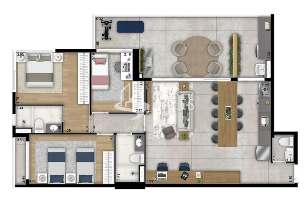 Apartamento, 3 quartos, 123 m² - Foto 9