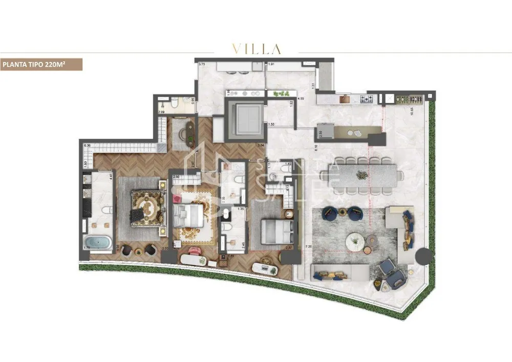 Apartamento, 3 quartos, 220 m² - Foto 7