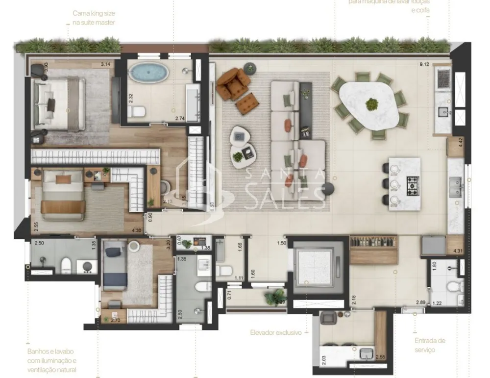 Apartamento, 3 quartos, 166 m² - Foto 5