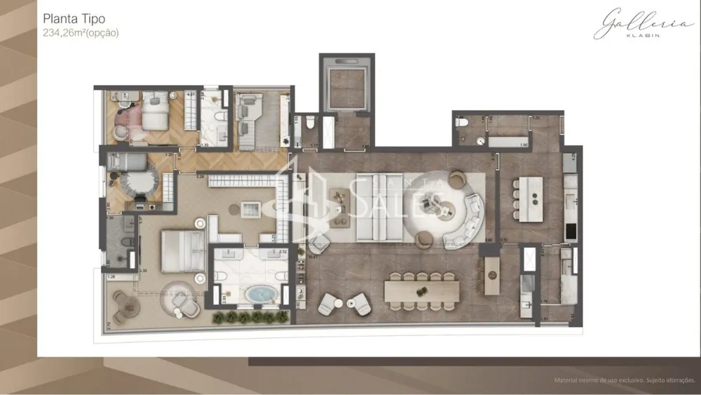 Apartamento, 4 quartos, 235 m² - Foto 1