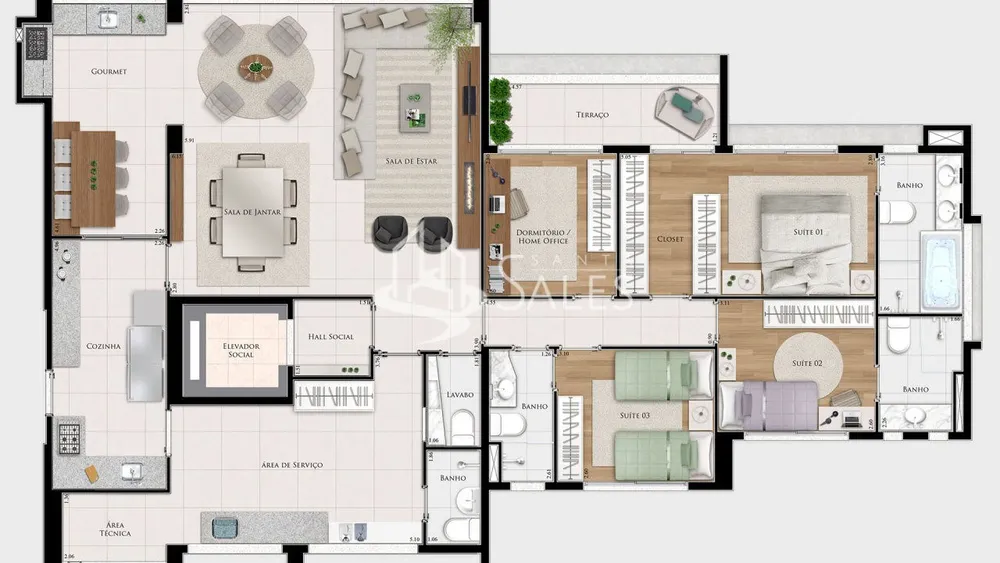Apartamento, 3 quartos, 153 m² - Foto 16