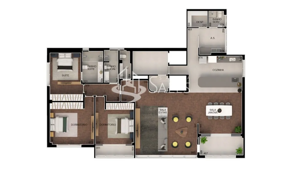 Apartamento, 3 quartos, 279 m² - Foto 8