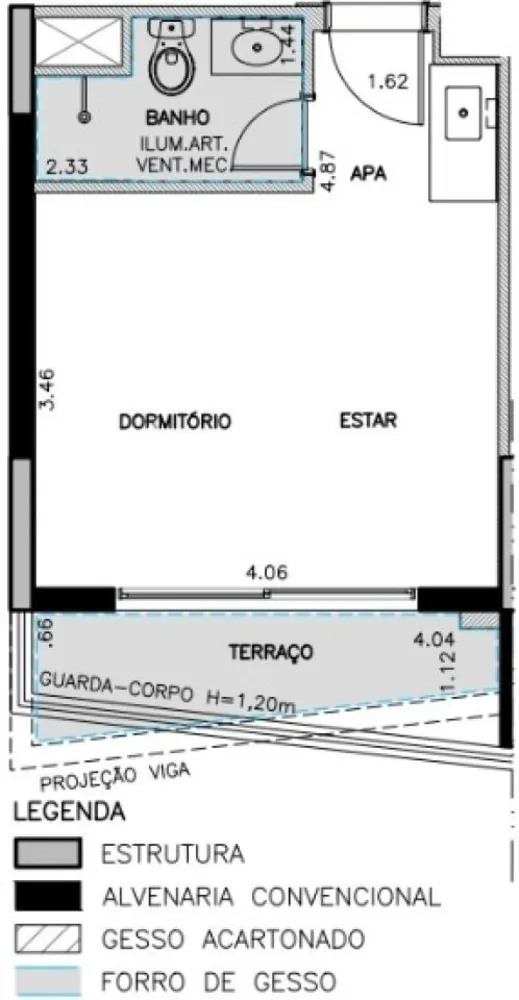Apartamento, 1 quarto, 27 m² - Foto 11