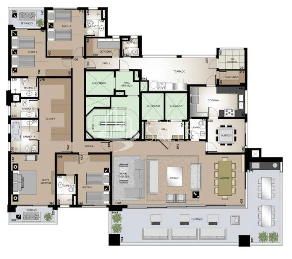 Apartamento, 4 quartos, 344 m² - Foto 15